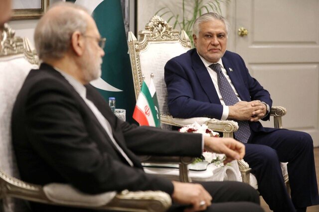 دیدار لاریجانی با وزیر خارجه پاکستان